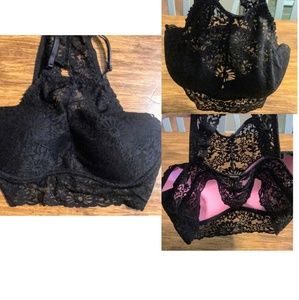 PINK Victoria's secret lace underwire bralette